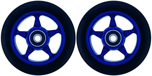 Metal Core 100mm CNC Scooter 2 Wheels with Abec 11 Bearings Razor HEAVY DUTY! MADE IN USA!