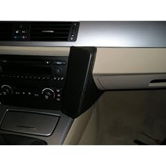 Waeco BMK220 Echtleder Navigationskonsole ohne Navigation schwarz f�r BMW E90/3er ab Bj. 03/2005