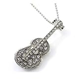 Swarovski Crystal Musical Instrument Cello Brooch/Pendant