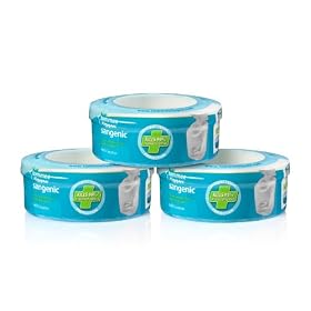 Tommee Tippee Sangenic Nappy Disposal System Triple Pack Cassettes 0 - 36months