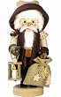 German Nutcracker - Santa Claus with Lantern and Sack