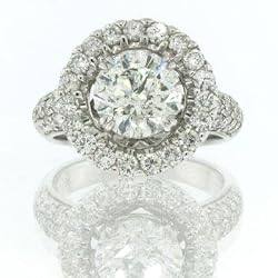 4.19ct Round Cut Diamond Engagement Anniversary Ring