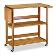 Winsome Light Oak Foldable Kitchen Cart