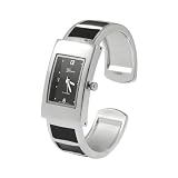 Geneva Platinum Rectangle Face Fashion Watch by Geneva