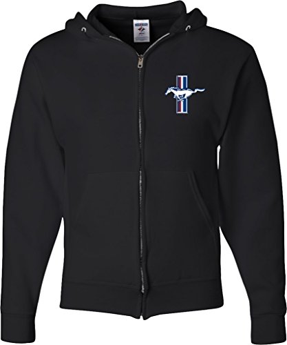 Buy Cool Shirts Mens Ford Hoodie Legend Lives Crest (Pocket Print) Full Zip
