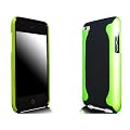 xubix iPod Touch 4, 4G Hard Case "Flux" Schwarz und Gr�n H�lle Taschen