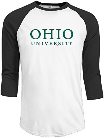 Ohio University Logo Gentleman Fashionable 3/4 Sleeve T-shirt