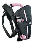 Evenflo Snugli Hug Baby Carrier - Black and Pink