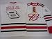 Dale Earnhardt Jr #8 (Budweiser) Adult NASCAR Dale Jr. White / Red Hockey Jersey Winner's Circle