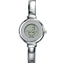 Fontenay - URD323AV - Montre Femme Rhodi&eacute;e - Quartz Digitale - Ronde - Bracelet Rigide M&eacute;tal M&eacute;tal Argent&eacute;