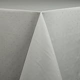 Kate Spade Larabee Dot Tablecloth, 70 by 144-Inch, Platinum