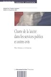 Charte de la laïcité dans les services publics et autres avis : Rapport au Premier ministre remis le 29 janvier 2007