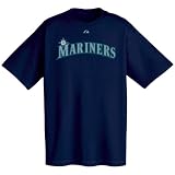 Seattle Mariners Official Wordmark Short Sleeve T-Shirt (Medium)