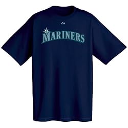 Seattle Mariners Official Wordmark Short Sleeve T-Shirt