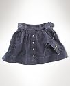 Ralph Lauren Little Girl Zinnia Denim Skirt