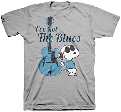 Peanuts Snoopy Joe Cool I've Got The Blues Guitar T-Shirt
