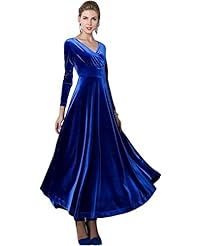   Velvet  Ball Gown Party Dress/Maxi Dress  With Ruffles