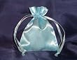Satin Wedding Favor Bags/Pouches - 3"x4" - Light Blue (10 Bags)