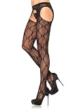 Leg Avenue Women's Lace Suspender Hose