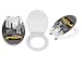 Abattant - Lunette WC New York 3D en duroplast multicolore