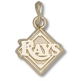 Tampa Bay Rays Pendant - 10K Gold New Logo 3/8"