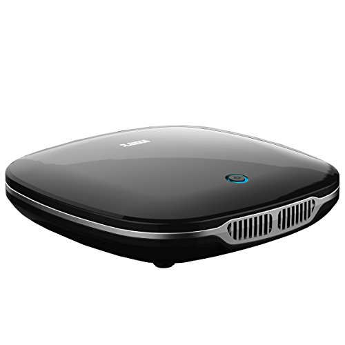 ALENSON Car Air Purifier Ionizer with Home 12V Adapter - Removes Cigarette Smoke, Bacteria, Odor Smell - Helps With Allergies - Mini Air Cleaner Gadget Smoke Eater Eliminator Remover - Black