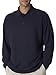 UltraClub Adult Long-Sleeve Whisper Piqué Polo XL NAVY
