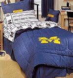 WOLVERINES University of Michigan - Comforter - Full Size Bedding