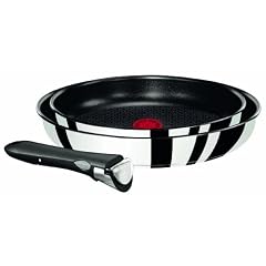 Tefal L92090 Ingenio Edelstahl Induction Pfannen-Set 22 und 26 cm mit 1 Ingenio Griff