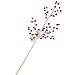 Mini Metallic Red Jingle Bells on Twig Spray | for Indoor Decor