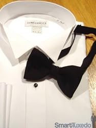 Tuxedo Tie - Deluxe Satin Bowtie 2 1/2" Pre-tied-Black or White!