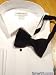 Tuxedo Tie - Deluxe Satin Bowtie 2 1/2" Pre-tied-Black or White!