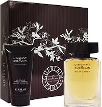 L'Instant de Guerlain Pour Homme 2 Piece Set Includes: 2.5 oz Eau de Toilette Spray + 2.5 oz All Over Shower Gel