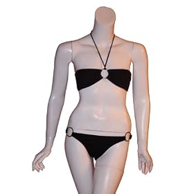 Buy PEONIE Ring Bandeau Bikini Swimsuit in Black by var goTwisterProductImageStrings = new Object();goTwisterProductImageStrings['prodImageNotAvailTextNoColor'] = 