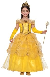 Forum Novelties Golden Princess Costume Dress and Sleeves, Child Medium