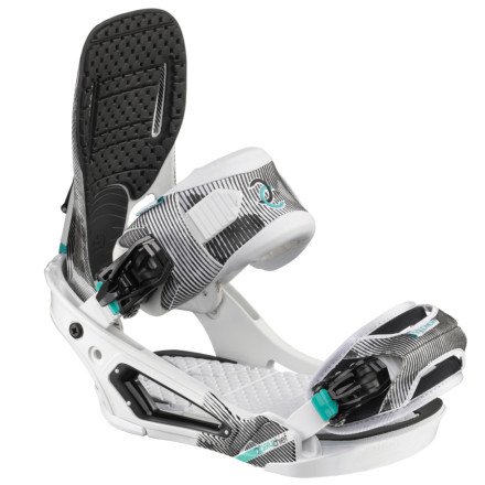 Salomon Chief Mens Snowboard Bindings White Sz L (10-15)
