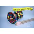 Diabolo Harlekin Medium 4-farbig(Inkl. St�be/Schnur)