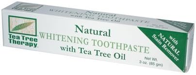 Tea Tree Therapy Natural Whitening Toothpaste, 3 Ounce (4-Pack) by Tea Tree Therapy