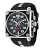 Adee Kaye Chronograph Watch with Resin Band with Black Band and Face Model AK-4007