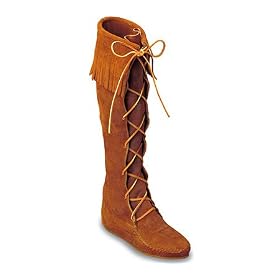 Mens Minnetonka Moccasins Front Lace Hardsole Boot by Minnetonka