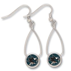 San Jose Sharks French Loop Earrings