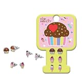 Cupcake Rainbow Earring Studs
