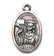 Saint Barbara Oxidized Medal - MADE IN ITALY