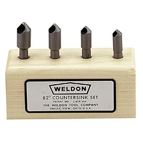 Click here to buy Weldon 4pc 82d Hss Countersink Set by Weldon.