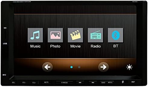 Ezonetronics Double Din 7 inch Touch Screen Car Stereo Bluetooth FM MP3 MP4 Player with USB SD