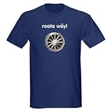 Roata WAY Black T-Shirt Romania Dark T-Shirt by CafePress