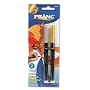 Prang Brush Pens, Flexi-Tip, Six Assorted Metallic Colors, 6/set
