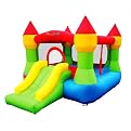 Bounceland Castle Bounce House - Green/ Blue