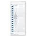 TOPS Time Cards, 9 x 4 Inch, Blue Ink Front, Weekly Format, 100 -Pack, White (12443)