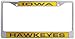 Rico Industries NCAA Laser-Cut Chrome License Plate Frame